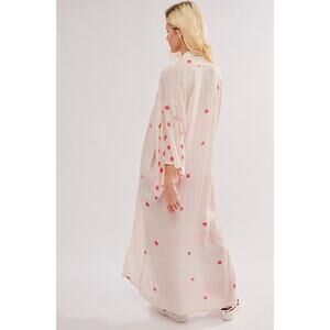 Elegant Cream and Pink Women's Kimono